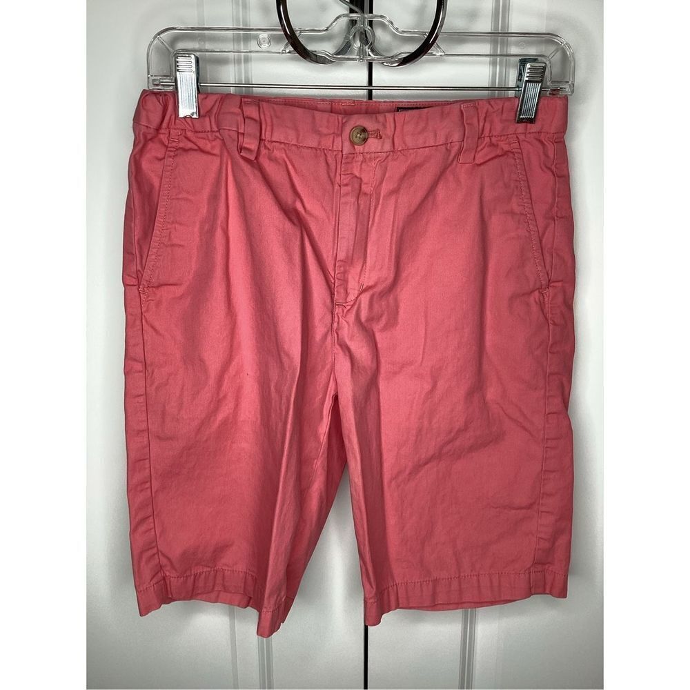 Boys Vineyard Vines‎ flat front cotton Chino Short size 18 pink